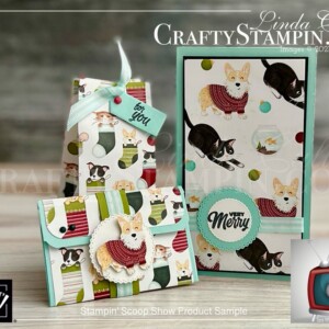 Stampin Scoop Sweet Stockings, Holiday Gift Sets, Cards & More | Join Stampin’ Up! | Frequently Asked Questions about becoming a Stampin’ Up! Demonstrator | Join the Craft Stampin’ Crew | Stampin Up Demonstrator Linda Cullen | Crafty Stampin’ | Purchase Stampin’ Up! Product | FAQ about Paper Pumpkin Sweet Stockings Suite Collection[156273] | Sweet Little Stockings Bundle [156798] | Sweet Little Stockings Stamp Set[156282] | Stockings Dies [156288] | Jolly Felt [156291] | Decorative Matte Dots [156289] | Pool Party 3/8" Striped Grosgrain Ribbon [156290] | Sweet Stockings 12" X 12" DSP [156281] |