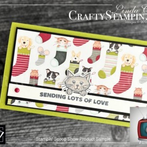 Stampin Scoop Sweet Stockings, Holiday Gift Sets, Cards & More | Join Stampin’ Up! | Frequently Asked Questions about becoming a Stampin’ Up! Demonstrator | Join the Craft Stampin’ Crew | Stampin Up Demonstrator Linda Cullen | Crafty Stampin’ | Purchase Stampin’ Up! Product | FAQ about Paper Pumpkin Sweet Stockings Suite Collection[156273] | Sweet Little Stockings Bundle [156798] | Sweet Little Stockings Stamp Set[156282] | Stockings Dies [156288] | Jolly Felt [156291] | Decorative Matte Dots [156289] | Pool Party 3/8" Striped Grosgrain Ribbon [156290] | Sweet Stockings 12" X 12" DSP [156281] |