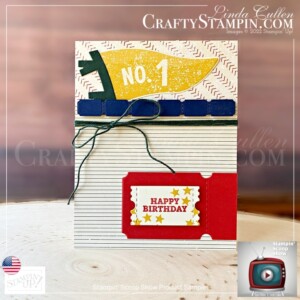 Hey Sports Fan Suite Stampin Scoop | Join Stampin’ Up! | Frequently Asked Questions about becoming a Stampin’ Up! Demonstrator | Join the Craft Stampin’ Crew | Stampin Up Demonstrator Linda Cullen | Crafty Stampin’ | Purchase Stampin’ Up! Product | FAQ about Paper Pumpkin Hey Sports Fan-Suite Collection [157896] | Your Biggest Fan Bundle [157893] | Your Biggest Fan Stamp Set [158060] | Hey Sports Fan 12" X 12" Designer Series Paper [157882] | Sports Event Dies [157892] | Fan Bakers Twine [158143] | Mini Stampin' Cut & Emboss Machine [150673] |