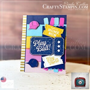 Hey Sports Fan Suite Stampin Scoop | Join Stampin’ Up! | Frequently Asked Questions about becoming a Stampin’ Up! Demonstrator | Join the Craft Stampin’ Crew | Stampin Up Demonstrator Linda Cullen | Crafty Stampin’ | Purchase Stampin’ Up! Product | FAQ about Paper Pumpkin Hey Sports Fan-Suite Collection [157896] | Your Biggest Fan Bundle [157893] | Your Biggest Fan Stamp Set [158060] | Hey Sports Fan 12" X 12" Designer Series Paper [157882] | Sports Event Dies [157892] | Fan Bakers Twine [158143] | Mini Stampin' Cut & Emboss Machine [150673] |