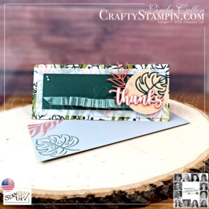 You Can Create It - International Challenge & Inspiration - March 2022 | Join Stampin’ Up! | Frequently Asked Questions about becoming a Stampin’ Up! Demonstrator | Join the Craft Stampin’ Crew | Stampin Up Demonstrator Linda Cullen | Crafty Stampin’ | Purchase Stampin’ Up! Product | FAQ about Paper Pumpkin Artfully Layered Bundle [157761] | Artfully Layered Cling Stamp Set [157752] | Artfully Composed 12" X 12" DSP [157750] | Subtles 6" X 6" DSP [155229] | Tropical Layers Dies [157760] | Iridescent Rhinestones Basic Jewels [158130] | Layering Circles Dies [151770] | Amazing Thanks Dies [157816] | Soft Succulent 1/2" Satin Shimmer Ribbon [158133] |