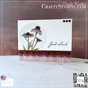 You Can Create It - International Challenge & Inspiration - August 2022 | Join Stampin’ Up! | Frequently Asked Questions about becoming a Stampin’ Up! Demonstrator | Join the Craft Stampin’ Crew | Stampin Up Demonstrator Linda Cullen | Crafty Stampin’ | Purchase Stampin’ Up! Product | FAQ about Paper Pumpkin | Nature's Harvest Stamp Set [156495] | Awash In Beauty Designer Series Paper [158973] | Watercolor Pencils [141709] | Watercolor Pencils Assortment 2 [149014] | Delicate Edges Dies [159180] | Layering Circles Dies [151770] | Solid Faceted Gems [159189] | Blending Brushes [153611] | Stampin' Up! Masking Paper [155480] |