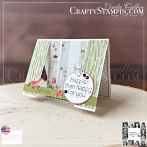 You Can Create It - International Challenge & Inspiration - September 2022 | Join Stampin’ Up! | Frequently Asked Questions about becoming a Stampin’ Up! Demonstrator | Join the Craft Stampin’ Crew | Stampin Up Demonstrator Linda Cullen | Crafty Stampin’ | Purchase Stampin’ Up! Product | FAQ about Paper Pumpkin | Happier Than Happy Bundle [158952] | Happier Than Happy Stamp Set [158944] | Happy Forest Friends Designer Series Paper [158941] | Layering Circles Dies [151770] | Solid Faceted Gems [159189] | Neutrals Stampin' Write Markers [147158] |