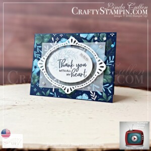 Stampin Scoop Fitting Florets Collection Episode 148 | Join Stampin’ Up! | Frequently Asked Questions about becoming a Stampin’ Up! Demonstrator | Join the Craft Stampin’ Crew | Stampin Up Demonstrator Linda Cullen | Crafty Stampin’ | Purchase Stampin’ Up! Product | FAQ about Paper Pumpkin | Delicate Details Treat Boxes [159248] | Shimmery White Cardstock [101910] | Silver Foil 12" X 12" Specialty Pack [156457] | Gold Foil Sheets [132622] | Rose Gold 12” X 12” Specialty Paper [159139] | Gray Granite 1/4" Shimmer Ribbon [152463] | Petal Pink 3/8" Soft Polyester Ribbon [159192] | Gold 3/8" Shimmer Ribbon [156470] | Rhinestone Basic Jewels [144220] | Champagne Rhinestone Basic Jewels [151193] | Metallics Embossing Powders [155555] |