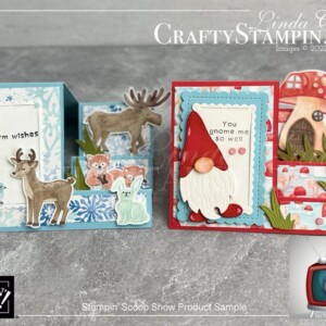 Stampin Scoop Storybook Gnomes Suite Episode 147 | Join Stampin’ Up! | Frequently Asked Questions about becoming a Stampin’ Up! Demonstrator | Join the Craft Stampin’ Crew | Stampin Up Demonstrator Linda Cullen | Crafty Stampin’ | Purchase Stampin’ Up! Product | FAQ about Paper Pumpkin | Storybook Gnomes Suite Collection[159630] | Kindest Gnomes Bundle[159626] | Kindest Gnomes Cling Stamp Set [159616] | One Happy Family Cling Stamp Set [155474] | Storybook Gnomes Designer Series Paper [159615] | Gnomes Dies [159625] | Stylish Shapes Dies [159183] | Amazing Thanks Dies [157816] | Fine Sparkle Adhesive Backed Gems [159967] | Adhesive Sheets [152334] |