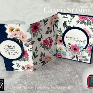 Stampin Scoop Fitting Florets Collection Episode 148 | Join Stampin’ Up! | Frequently Asked Questions about becoming a Stampin’ Up! Demonstrator | Join the Craft Stampin’ Crew | Stampin Up Demonstrator Linda Cullen | Crafty Stampin’ | Purchase Stampin’ Up! Product | FAQ about Paper Pumpkin | Delicate Details Treat Boxes [159248] | Shimmery White Cardstock [101910] | Silver Foil 12" X 12" Specialty Pack [156457] | Gold Foil Sheets [132622] | Rose Gold 12” X 12” Specialty Paper [159139] | Gray Granite 1/4" Shimmer Ribbon [152463] | Petal Pink 3/8" Soft Polyester Ribbon [159192] | Gold 3/8" Shimmer Ribbon [156470] | Rhinestone Basic Jewels [144220] | Champagne Rhinestone Basic Jewels [151193] | Metallics Embossing Powders [155555] |