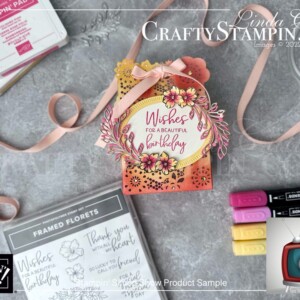 Stampin Scoop Fitting Florets Collection Episode 148 | Join Stampin’ Up! | Frequently Asked Questions about becoming a Stampin’ Up! Demonstrator | Join the Craft Stampin’ Crew | Stampin Up Demonstrator Linda Cullen | Crafty Stampin’ | Purchase Stampin’ Up! Product | FAQ about Paper Pumpkin | Delicate Details Treat Boxes [159248] | Shimmery White Cardstock [101910] | Silver Foil 12" X 12" Specialty Pack [156457] | Gold Foil Sheets [132622] | Rose Gold 12” X 12” Specialty Paper [159139] | Gray Granite 1/4" Shimmer Ribbon [152463] | Petal Pink 3/8" Soft Polyester Ribbon [159192] | Gold 3/8" Shimmer Ribbon [156470] | Rhinestone Basic Jewels [144220] | Champagne Rhinestone Basic Jewels [151193] | Metallics Embossing Powders [155555] |