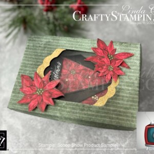 Stampin Scoop Boughs of Holly Suite Episode 149 | Join Stampin’ Up! | Frequently Asked Questions about becoming a Stampin’ Up! Demonstrator | Join the Craft Stampin’ Crew | Stampin Up Demonstrator Linda Cullen | Crafty Stampin’ | Purchase Stampin’ Up! Product | FAQ about Paper Pumpkin | Boughs Of Holly Suite Collection [159612] | Leaves Of Holly Bundle [159608] | Leaves Of Holly Photopolymer Stamp Set [159601] | Merriest Moments Photopolymer Stamp Set [156353] | Shimmery White 8-1/2" X 11" Cardstock [101910] | Copper Foil Sheets [142020] | Distressed Gold 12" X 12" Specialty Paper [159237] | Kraft Gift Boxes [156569] | Basic White Medium Envelopes [159236] | Wink Of Stella Clear Glitter Brush [141897] | Water Painters [151298] | Seasonal Labels Dies [156299] |