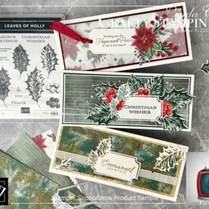 Stampin Scoop Boughs of Holly Suite Episode 149 | Join Stampin’ Up! | Frequently Asked Questions about becoming a Stampin’ Up! Demonstrator | Join the Craft Stampin’ Crew | Stampin Up Demonstrator Linda Cullen | Crafty Stampin’ | Purchase Stampin’ Up! Product | FAQ about Paper Pumpkin | Boughs Of Holly Suite Collection [159612] | Leaves Of Holly Bundle [159608] | Leaves Of Holly Photopolymer Stamp Set [159601] | Merriest Moments Photopolymer Stamp Set [156353] | Shimmery White 8-1/2" X 11" Cardstock [101910] | Copper Foil Sheets [142020] | Distressed Gold 12" X 12" Specialty Paper [159237] | Kraft Gift Boxes [156569] | Basic White Medium Envelopes [159236] | Wink Of Stella Clear Glitter Brush [141897] | Water Painters [151298] | Seasonal Labels Dies [156299] |