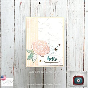 Stampin Scoop Hello, Irresistible and More Online Exclusives Suite Episode 156 | Join Stampin’ Up! | Frequently Asked Questions about becoming a Stampin’ Up! Demonstrator | Join the Craft Stampin’ Crew | Stampin Up Demonstrator Linda Cullen | Crafty Stampin’ | Purchase Stampin’ Up! Product | FAQ about Paper Pumpkin | FAQ about Kits Collection | Online Exclusive Products | Hello, Irresistible Suite Collection [161154] | Irresistible Blooms Bundle [161150] | Irresistible Blooms Stamp Set [161140] | Irresistible Blooms Dies [161149] | Hello, Irresistible 6" X 6" Designer Series Paper [161139] | Loose Frosted Dots [161153] | Tropical Leaf Bundle [161249] | Tropical Leaf Photopolymer Stamp Set [161242] | Tropical Leaf Punch [161248] | Rhino Ready Bundle [161387] | Rhino Ready Cling Stamp Set [160959] | Rhino Ready Dies [160985] | Growth Takes Time Stamp Set [161497] | Classic Letters Stamp Set [161267] | Hope & Peace Stamp Set [159773] | Naturally Gilded 12" X 12" Specialty Designer Series Paper [161639] | Elegant Borders Dies [161593] | Radiating Stitches Dies [161595] | Basics 3D Embossing Folders [161598] | 2" Circle Punch [133782] | 1-3/4"Circle Punch [119850] | Gold & Silver 1/8" Trim Combo Pack [161633] |