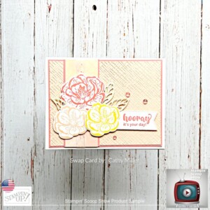 Stampin Scoop Hello, Irresistible and More Online Exclusives Suite Episode 156 | Join Stampin’ Up! | Frequently Asked Questions about becoming a Stampin’ Up! Demonstrator | Join the Craft Stampin’ Crew | Stampin Up Demonstrator Linda Cullen | Crafty Stampin’ | Purchase Stampin’ Up! Product | FAQ about Paper Pumpkin | FAQ about Kits Collection | Online Exclusive Products | Hello, Irresistible Suite Collection [161154] | Irresistible Blooms Bundle [161150] | Irresistible Blooms Stamp Set [161140] | Irresistible Blooms Dies [161149] | Hello, Irresistible 6" X 6" Designer Series Paper [161139] | Loose Frosted Dots [161153] | Tropical Leaf Bundle [161249] | Tropical Leaf Photopolymer Stamp Set [161242] | Tropical Leaf Punch [161248] | Rhino Ready Bundle [161387] | Rhino Ready Cling Stamp Set [160959] | Rhino Ready Dies [160985] | Growth Takes Time Stamp Set [161497] | Classic Letters Stamp Set [161267] | Hope & Peace Stamp Set [159773] | Naturally Gilded 12" X 12" Specialty Designer Series Paper [161639] | Elegant Borders Dies [161593] | Radiating Stitches Dies [161595] | Basics 3D Embossing Folders [161598] | 2" Circle Punch [133782] | 1-3/4"Circle Punch [119850] | Gold & Silver 1/8" Trim Combo Pack [161633] |