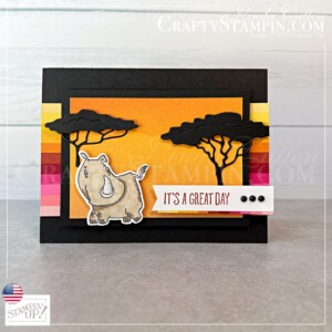 Coffee & Crafts: Rhino Ready Enjoy the Journey Card | Join Stampin’ Up! | Frequently Asked Questions about becoming a Stampin’ Up! Demonstrator | Join the Craft Stampin’ Crew | Stampin Up Demonstrator Linda Cullen | Crafty Stampin’ | Purchase Stampin’ Up! Product | FAQ about Paper Pumpkin | FAQ about Kits Collection | Online Exclusive Products | Rhino Ready Bundle [161387] | Rhino Ready Stamp Set [160959] | Rhino Ready Dies [160985] | Enjoy The Journey 12" X 12" Designer Series Paper [160586] | Matte Black Dots [154284] | Adhesive Sheets [152334] |