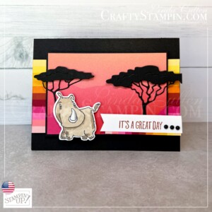 Coffee & Crafts: Rhino Ready Enjoy the Journey Card | Join Stampin’ Up! | Frequently Asked Questions about becoming a Stampin’ Up! Demonstrator | Join the Craft Stampin’ Crew | Stampin Up Demonstrator Linda Cullen | Crafty Stampin’ | Purchase Stampin’ Up! Product | FAQ about Paper Pumpkin | FAQ about Kits Collection | Online Exclusive Products | Rhino Ready Bundle [161387] | Rhino Ready Stamp Set [160959] | Rhino Ready Dies [160985] | Enjoy The Journey 12" X 12" Designer Series Paper [160586] | Matte Black Dots [154284] | Adhesive Sheets [152334] |