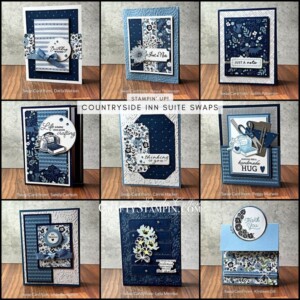 Stampin Scoop Countryside Inn Suite Episode 161 | Join Stampin’ Up! | Frequently Asked Questions about becoming a Stampin’ Up! Demonstrator | Join the Craft Stampin’ Crew | Stampin Up Demonstrator Linda Cullen | Crafty Stampin’ | Purchase Stampin’ Up! Product | FAQ about Paper Pumpkin | FAQ about Kits Collection | Online Exclusive Products | Share A Milkshake Stamp Set [160394] | Share A Milkshake Dies [160395] | Countryside Corners Dies [161471] | Countryside Blossoms Embossing Folder [161473] | Holographic Trio Specialty Paper [161744] | Sponge Daubers [133773] | Stampin' Spritzer [126185] | Wink Of Stella Clear Glitter Brush [141897] | Iridescent Rhinestones Basic Jewels [158130] |