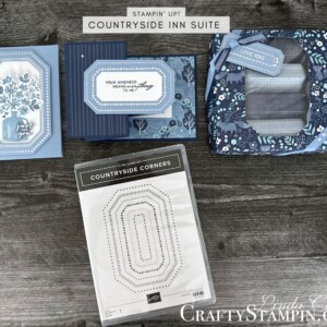 Stampin Scoop Countryside Inn Suite Episode 161 | Join Stampin’ Up! | Frequently Asked Questions about becoming a Stampin’ Up! Demonstrator | Join the Craft Stampin’ Crew | Stampin Up Demonstrator Linda Cullen | Crafty Stampin’ | Purchase Stampin’ Up! Product | FAQ about Paper Pumpkin | FAQ about Kits Collection | Online Exclusive Products | Share A Milkshake Stamp Set [160394] | Share A Milkshake Dies [160395] | Countryside Corners Dies [161471] | Countryside Blossoms Embossing Folder [161473] | Holographic Trio Specialty Paper [161744] | Sponge Daubers [133773] | Stampin' Spritzer [126185] | Wink Of Stella Clear Glitter Brush [141897] | Iridescent Rhinestones Basic Jewels [158130] |
