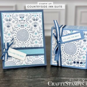 Stampin Scoop Countryside Inn Suite Episode 161 | Join Stampin’ Up! | Frequently Asked Questions about becoming a Stampin’ Up! Demonstrator | Join the Craft Stampin’ Crew | Stampin Up Demonstrator Linda Cullen | Crafty Stampin’ | Purchase Stampin’ Up! Product | FAQ about Paper Pumpkin | FAQ about Kits Collection | Online Exclusive Products | Share A Milkshake Stamp Set [160394] | Share A Milkshake Dies [160395] | Countryside Corners Dies [161471] | Countryside Blossoms Embossing Folder [161473] | Holographic Trio Specialty Paper [161744] | Sponge Daubers [133773] | Stampin' Spritzer [126185] | Wink Of Stella Clear Glitter Brush [141897] | Iridescent Rhinestones Basic Jewels [158130] |