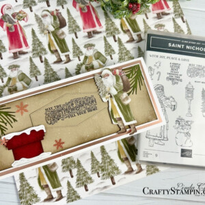 Stampin Scoop Inspiring Christmas DIY Crafting Ideas Episode 165 | Join Stampin’ Up! | Frequently Asked Questions about becoming a Stampin’ Up! Demonstrator | Join the Craft Stampin’ Crew | Stampin Up Demonstrator Linda Cullen | Crafty Stampin’ | Purchase Stampin’ Up! Product | FAQ about Paper Pumpkin | FAQ about Kits Collection | Online Exclusive Products | Saint Nicholas Bundle [163859] | Saint Nicholas Cling Stamp Set [162099] | Traditions Of St. Nick 12" X 12” DSP [162355] | Saint Nicholas Dies [162352] | Stylish Shapes Dies [159183] | Very Best Trio Punch [159878] | Foursquare Decorative Masks [161285] | Blending Brushes [153611] | Metallics Embossing Powders [155555] | Embossing Additions Tool Kit [159971] | Blooming Pearls [162238] | Baker's Twine Essentials Pack [155475] | Black & Very Vanilla 3/8" Large Check Ribbon [161982] |